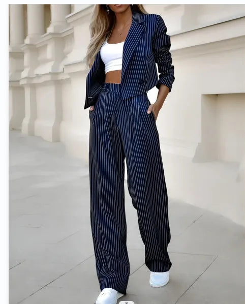 ENSEMBLE   BLAZER PANTALON CROISÉ