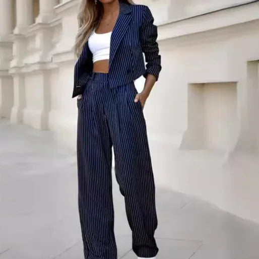 ENSEMBLE   BLAZER PANTALON CROISÉ