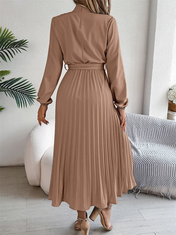 ROBE TAILLE HAUTE PLISSÉE