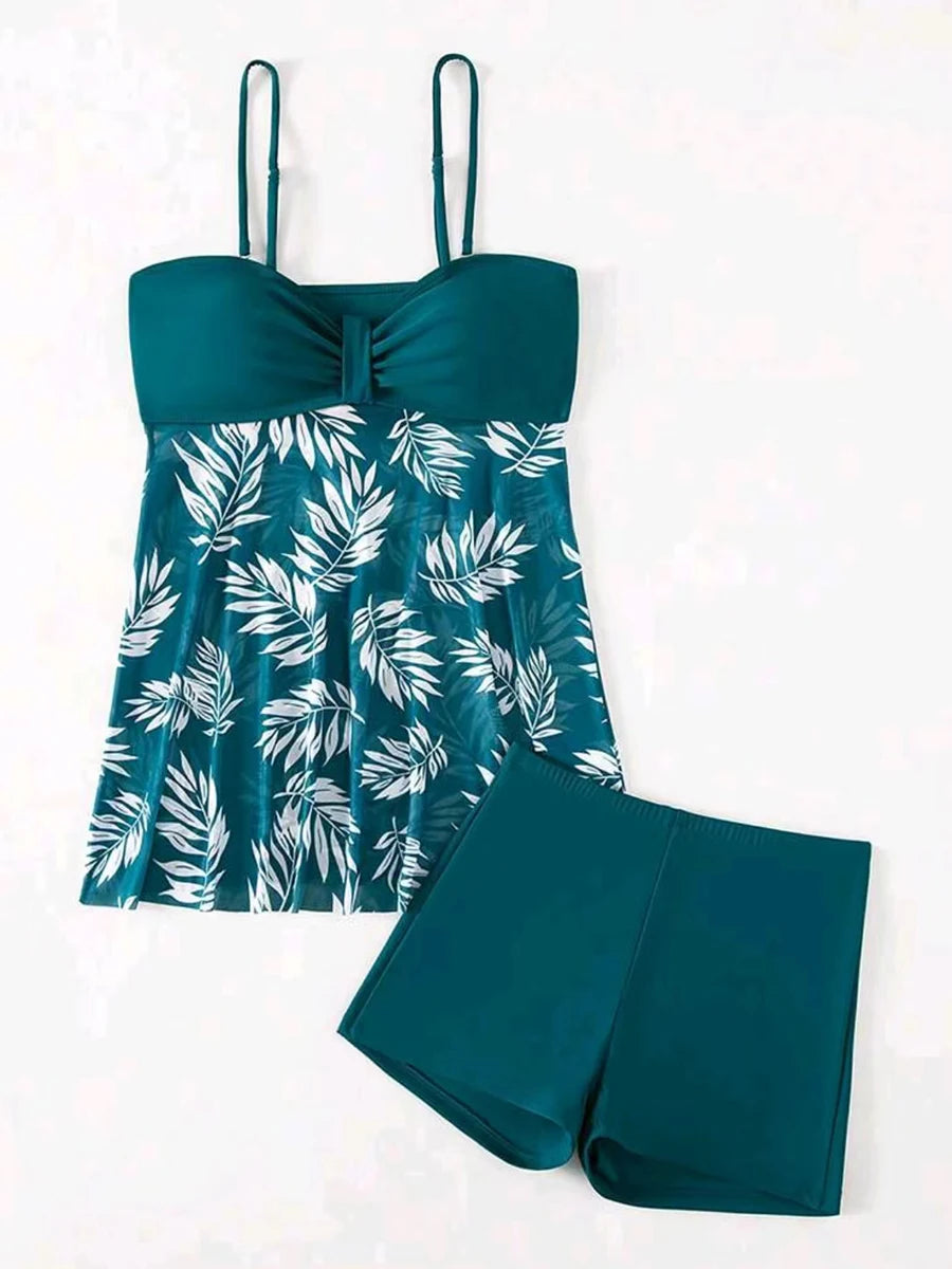 TANKINI AVEC SHORT ET MAILLOT DE BAIN