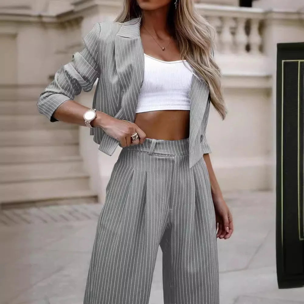 ENSEMBLE   BLAZER PANTALON CROISÉ