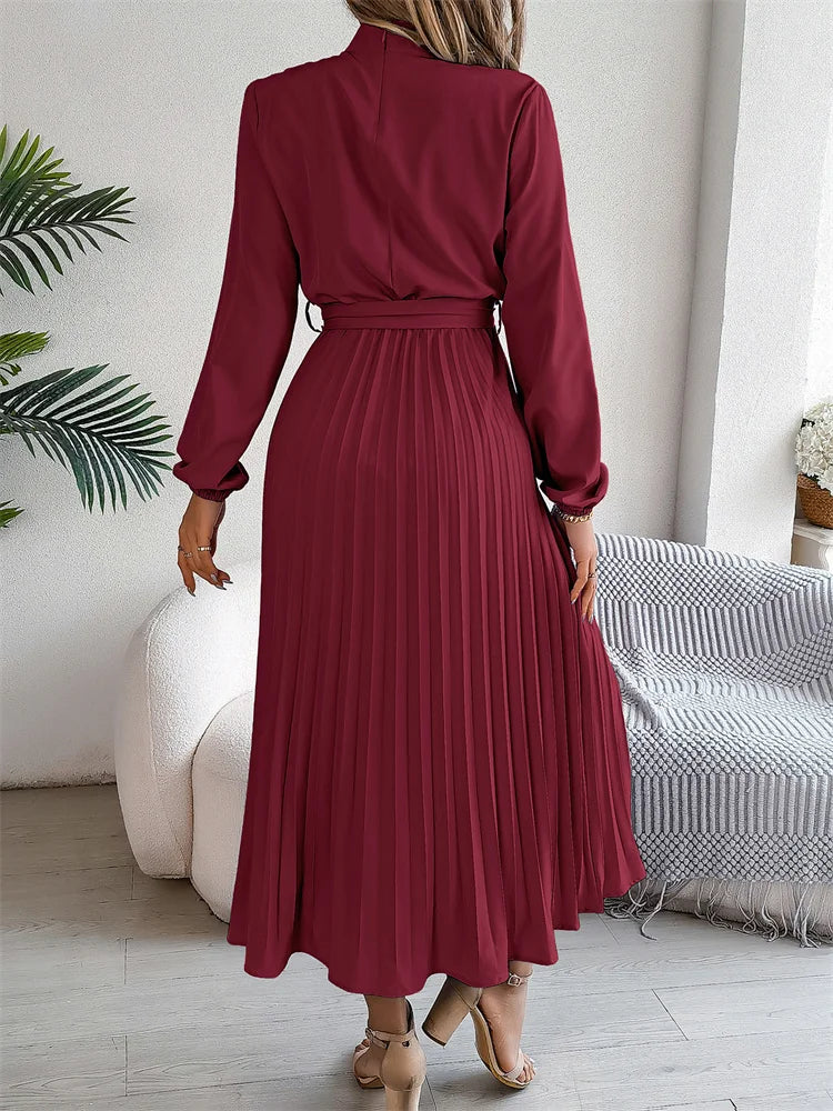 ROBE TAILLE HAUTE PLISSÉE