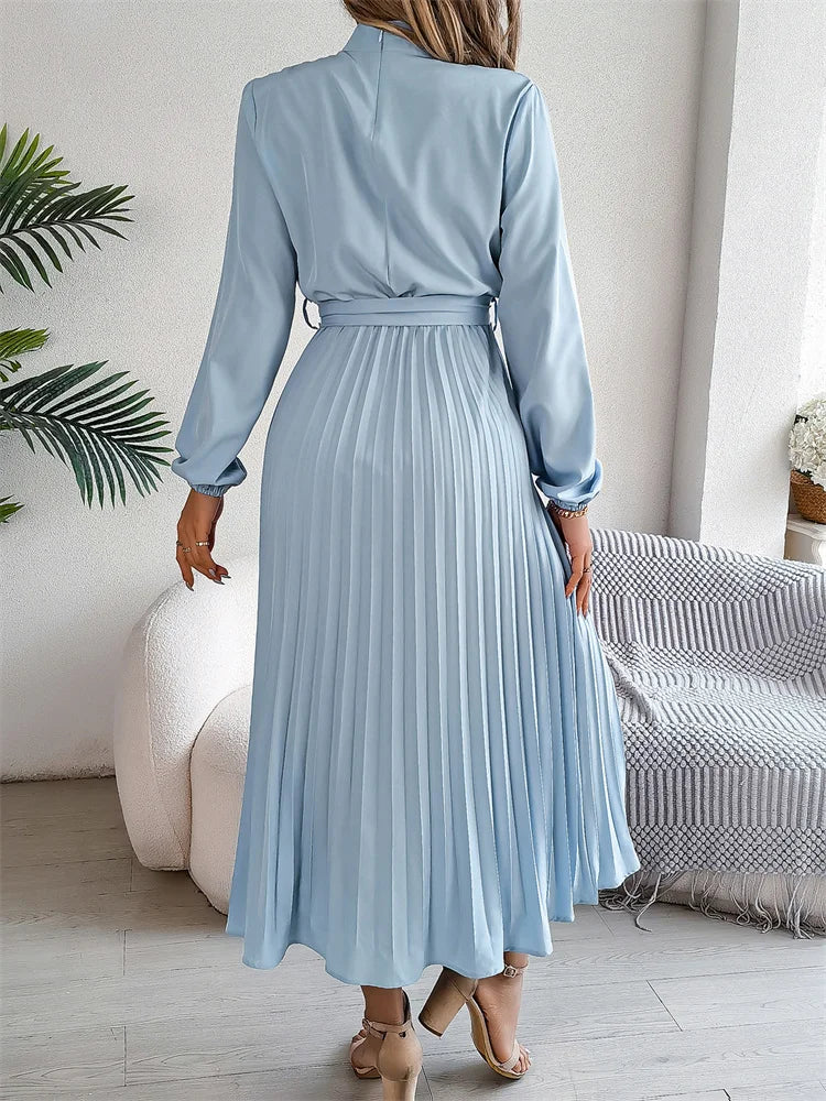 ROBE TAILLE HAUTE PLISSÉE