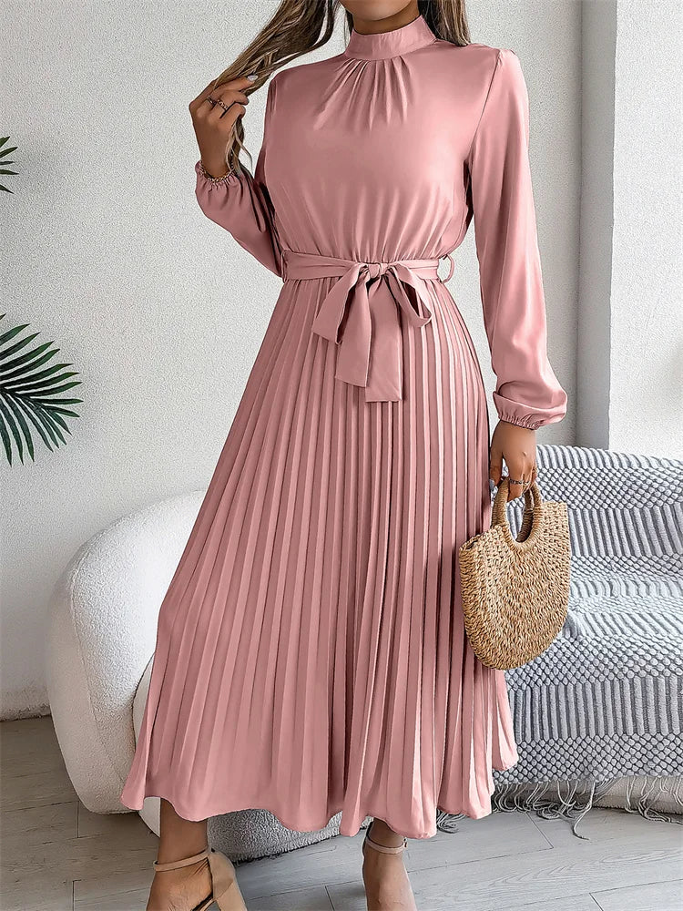 ROBE TAILLE HAUTE PLISSÉE