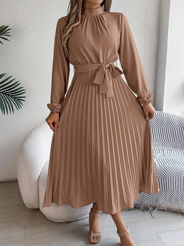 ROBE TAILLE HAUTE PLISSÉE