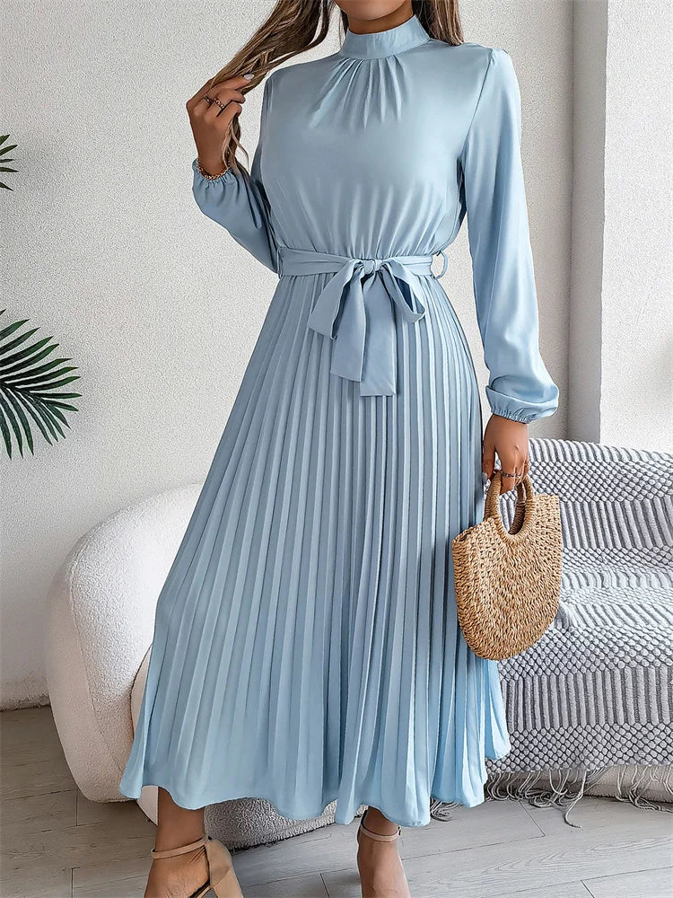 ROBE TAILLE HAUTE PLISSÉE