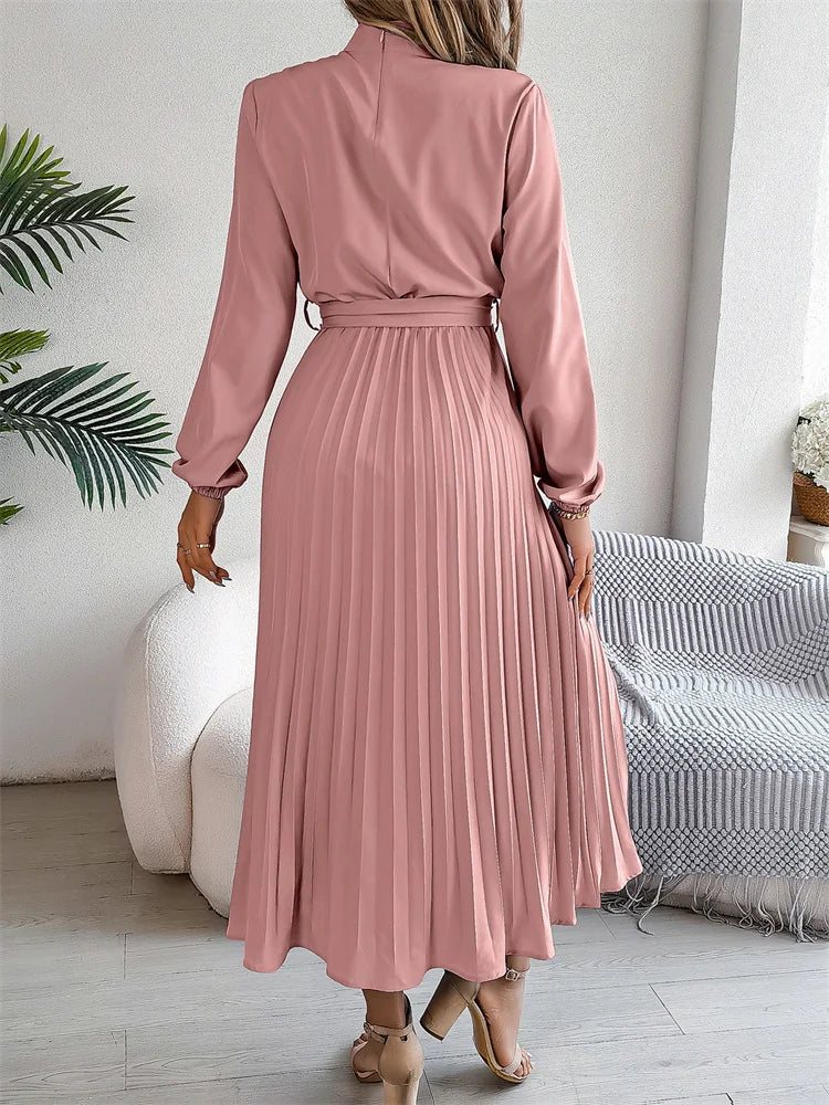 ROBE TAILLE HAUTE PLISSÉE