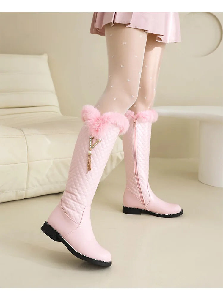 BOTTES PELUCHE RÉVERSIBLE