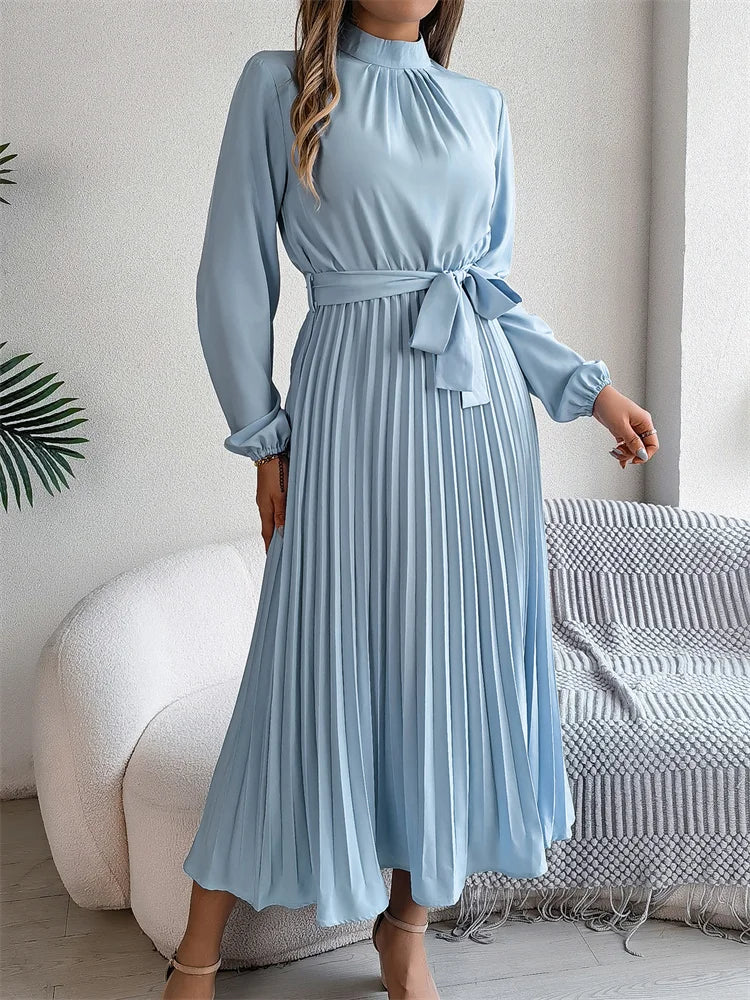 ROBE TAILLE HAUTE PLISSÉE