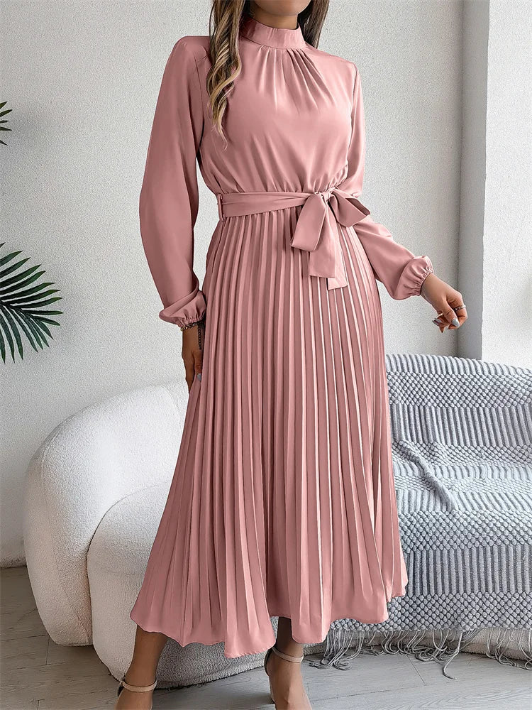 ROBE TAILLE HAUTE PLISSÉE