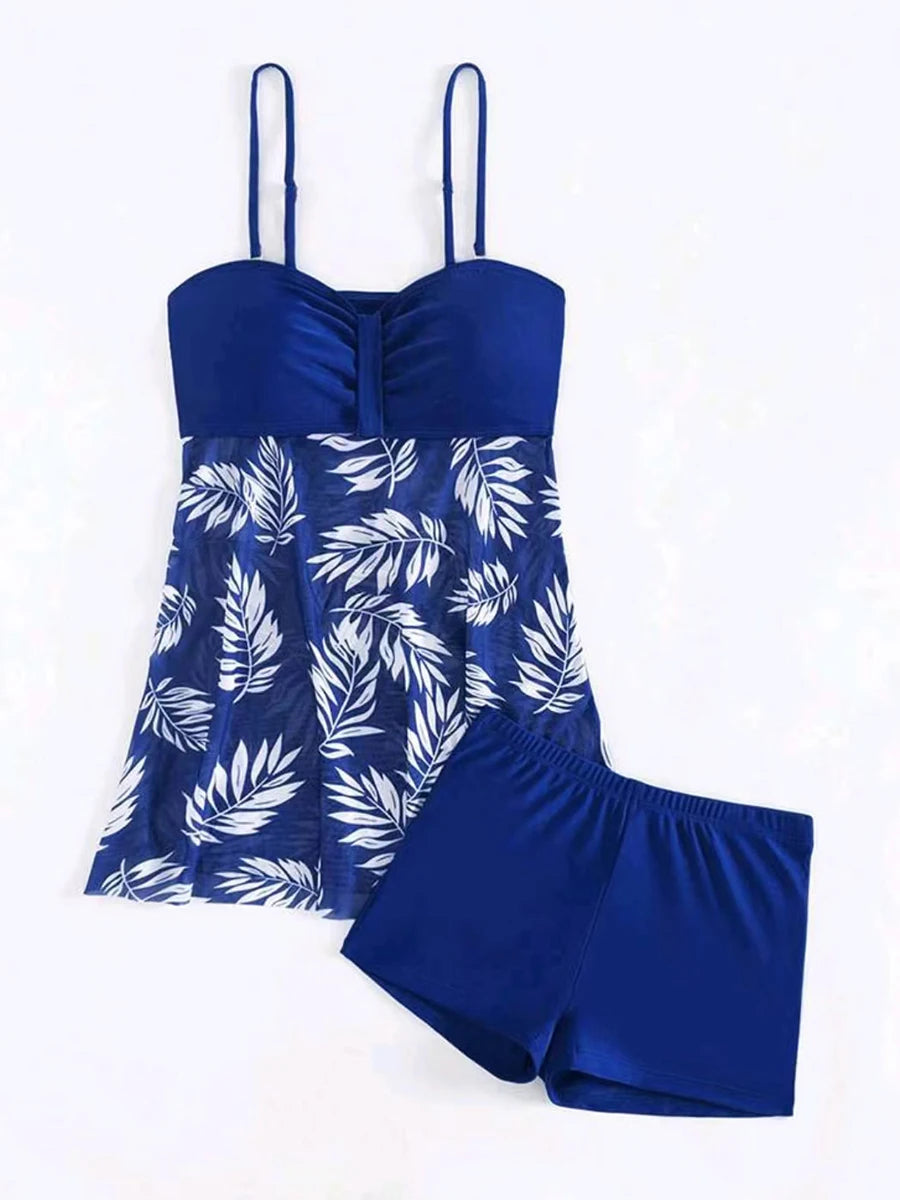 TANKINI AVEC SHORT ET MAILLOT DE BAIN