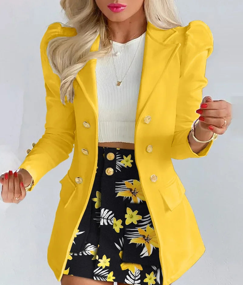 ENSEMBLE BLAZER & JUPE FLORAL