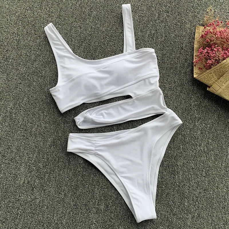 ENSEMBLE BIKINI UNE PIÈCE ÉPAULE DÉNUDÉES