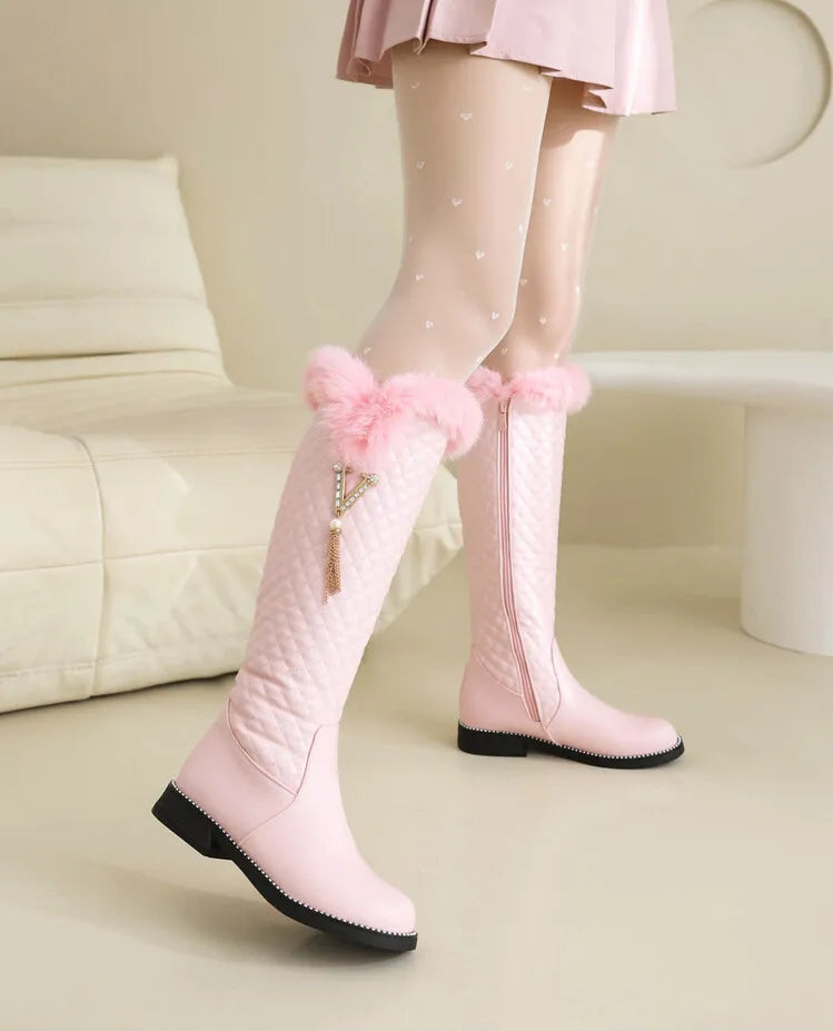 BOTTES PELUCHE RÉVERSIBLE